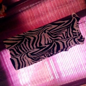 Women's black and white zebra striped dress
